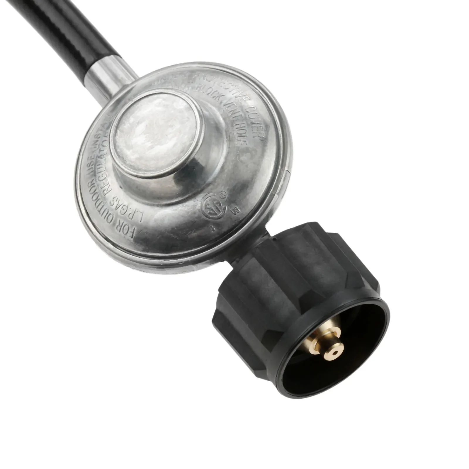 12 Feet Low Pressure Propane Regulator with 3/8" Quick Plug Disconnect Adapter for Mr Heater Big Buddy BBQ Grill Camp Extension