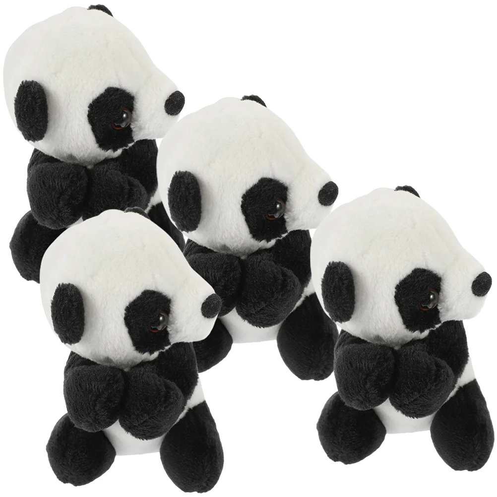 

4 pcs Plush Panda Clip Panda Animal Memo Clips Panda Note Clip Panda Photo Clips for Home