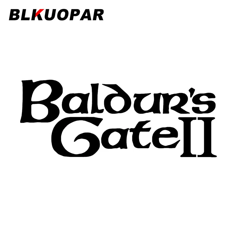 Blkuopar Baldur'S Gate 2 Game Logo Adesivi Per Auto Segno Creativo Decalcomania Occlusione Scratch Parabrezza Laptop Car Goods