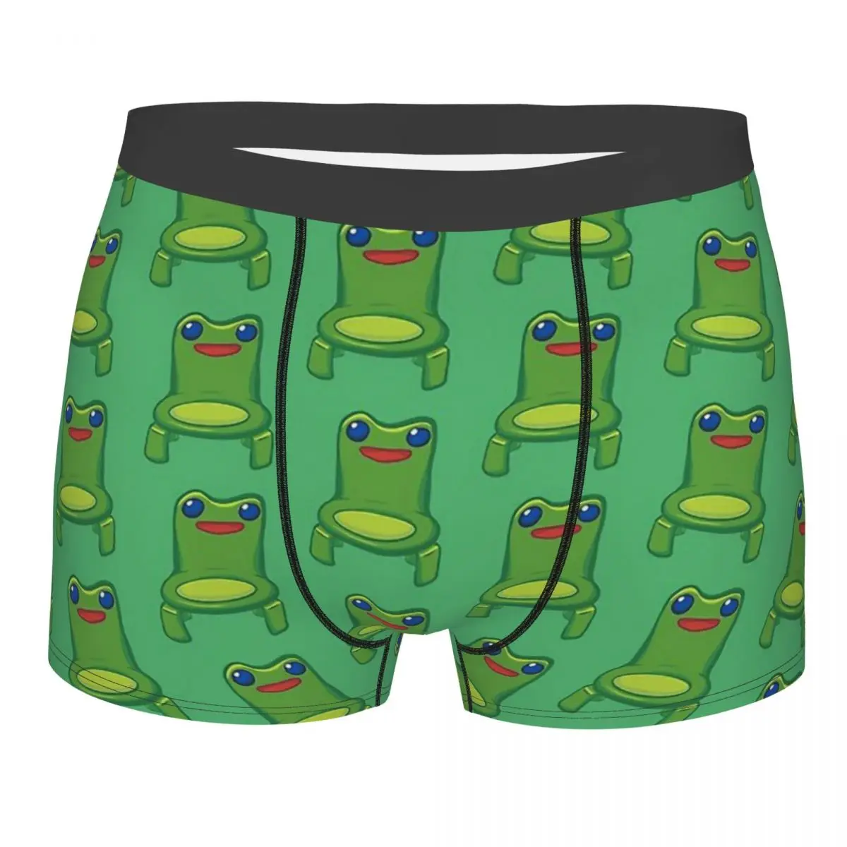 

Froggy Chair Green Animal Crossing New Horizons Underpants Homme Panties Man Underwear Sexy Shorts Boxer Briefs