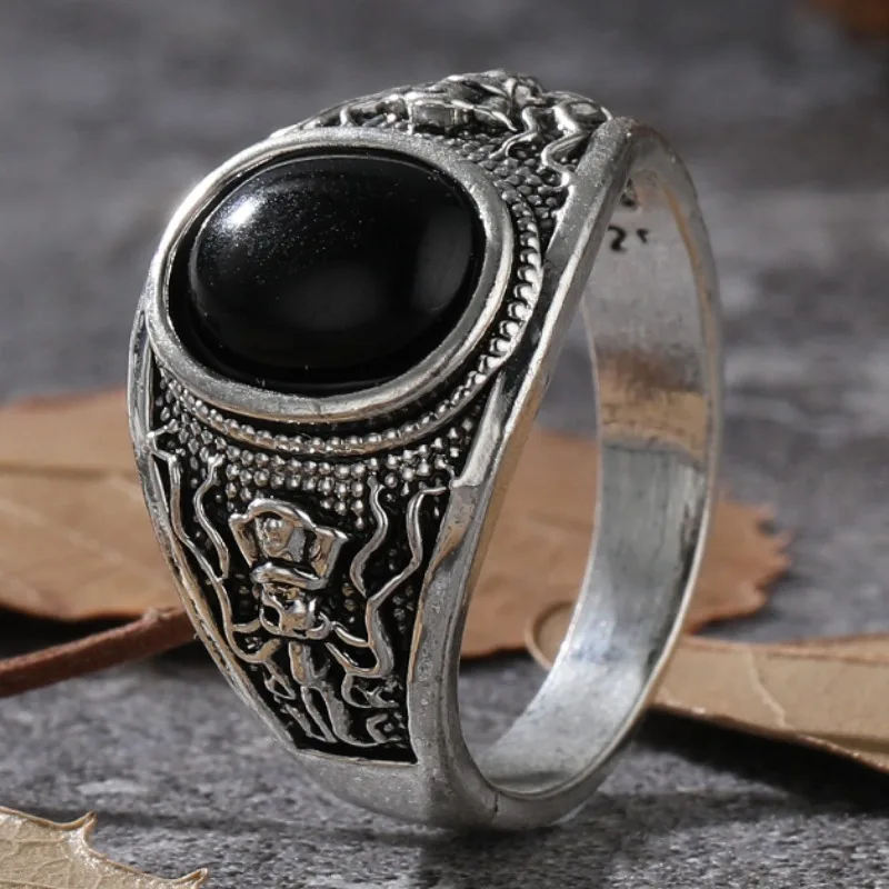 Goth Pirate Skeleton Octopus Ring for Men Women Jewelry Ring