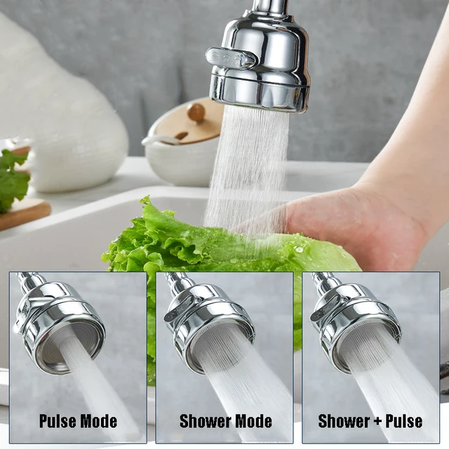2/3 Modes Universal Kitchen Faucet Adapter 360° Rotation Faucet Filter Extenders Kitchen Gadgets Spray Water Saving Tap Nozzle 2