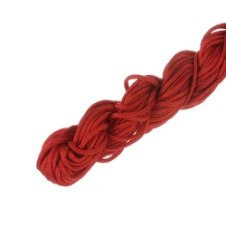 Braided Polyester Thread Cords for DIY Crafts and Sewing (Red)