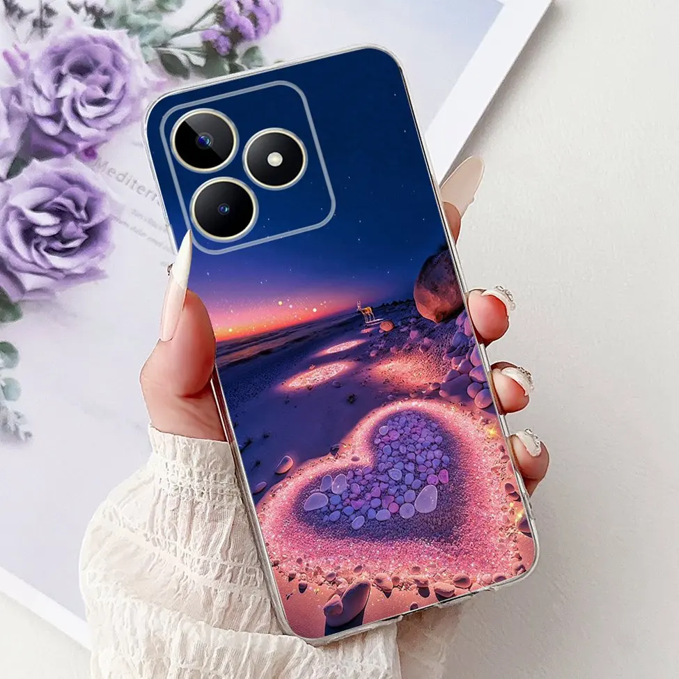 Clear Cute Cat & Butterfly Design Phone Case with Flower Accents - Stylish Protective Back Cover