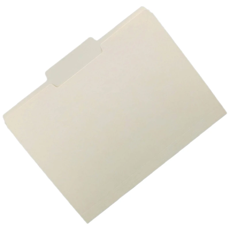 100 Sheets/Box Letter Size Manilla Folders Paper File Folders Document Folder School Office Supplies Manila File
