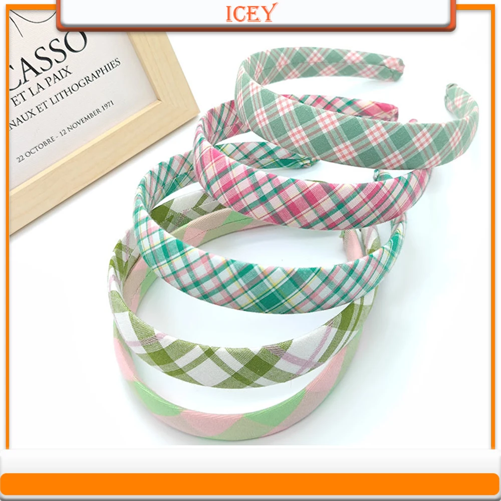 1pc green headbands lattice Headwear forest Scrunchie Hair Accessories Set