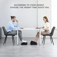 Foot Rest for Under Desk At Work, Comfortable Foot Stool with 2 Adjustable Heights for Office, Home, Car 2