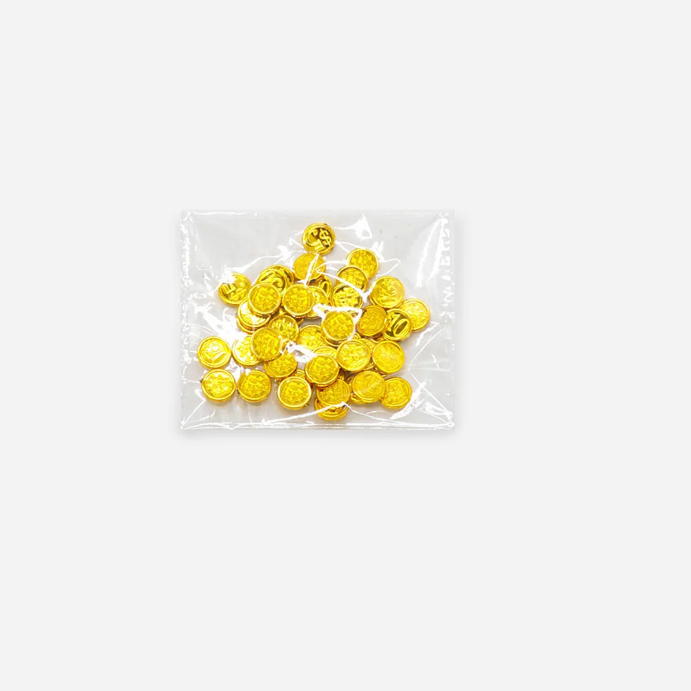 해적 금화 장난감 파티 용품, 컴팩트 동전, 가정용 게임 소품, 전문 플라스틱 가짜, 48 개 - AliExpress