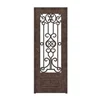 Beautiful iron grill door design main entrance wrought iron single door 4