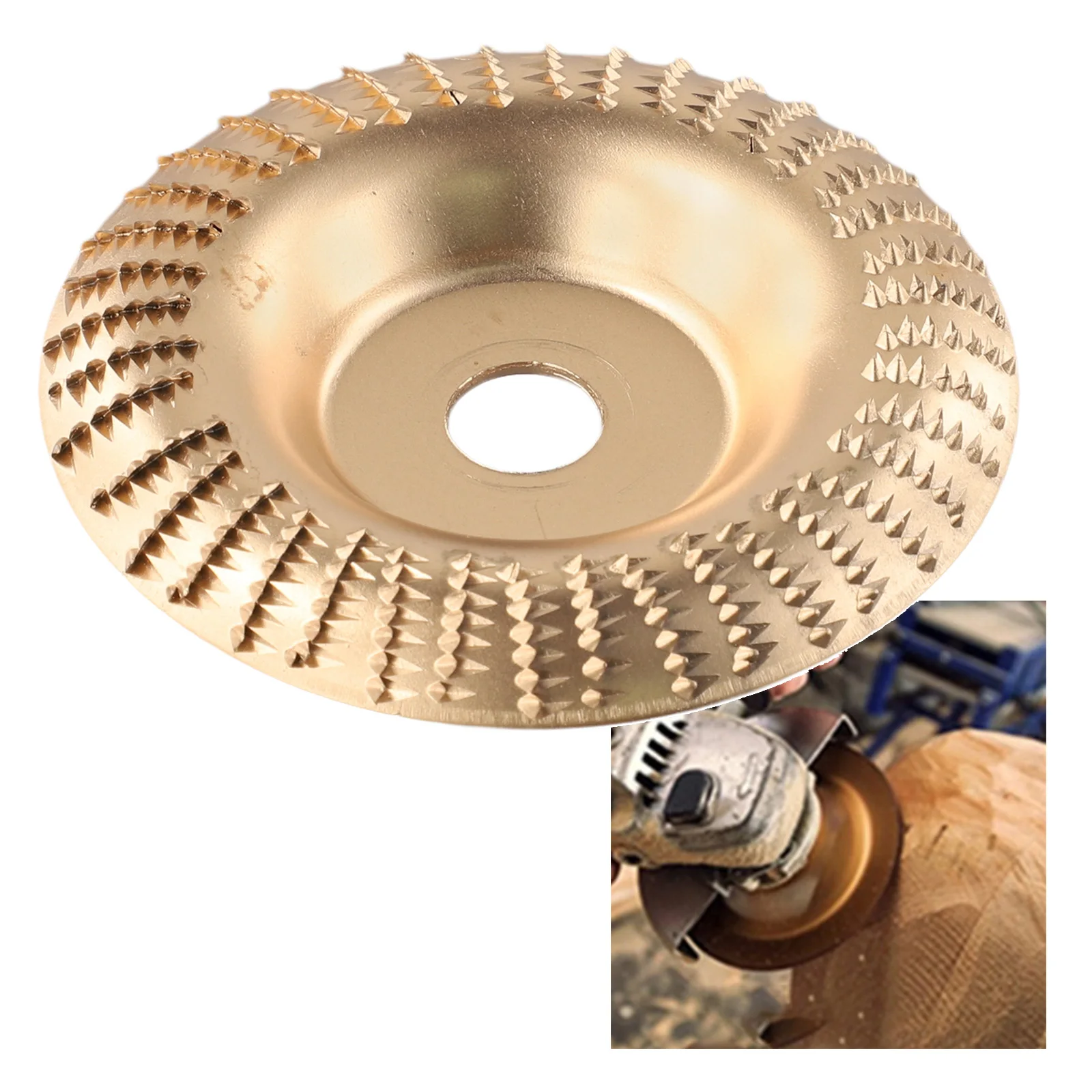 1pc Angle Grinder Grinding Wheel Wood Carving Disc Polishing Wheel Carving Sanding Cleaning Tool Abrasive Disc For 100 Type