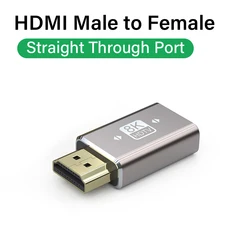 Ultra High - Speed 8K/4K HDMI 2.1 Right Angle Mini Adapter Cable (Male to Female)