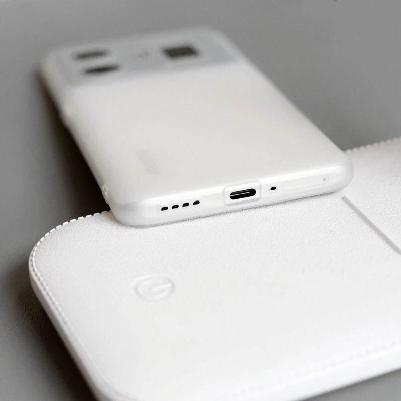 Matte Clear Slim Thin TPU Soft Silicone Phone Case  with Simple Bumper Design
