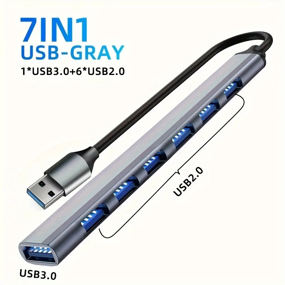 ตัวเลือกสินค้า USB 3.0 ฮับ 7 ช่อง ชาร์จ+โอนถ่ายข้อมูลเร็ว