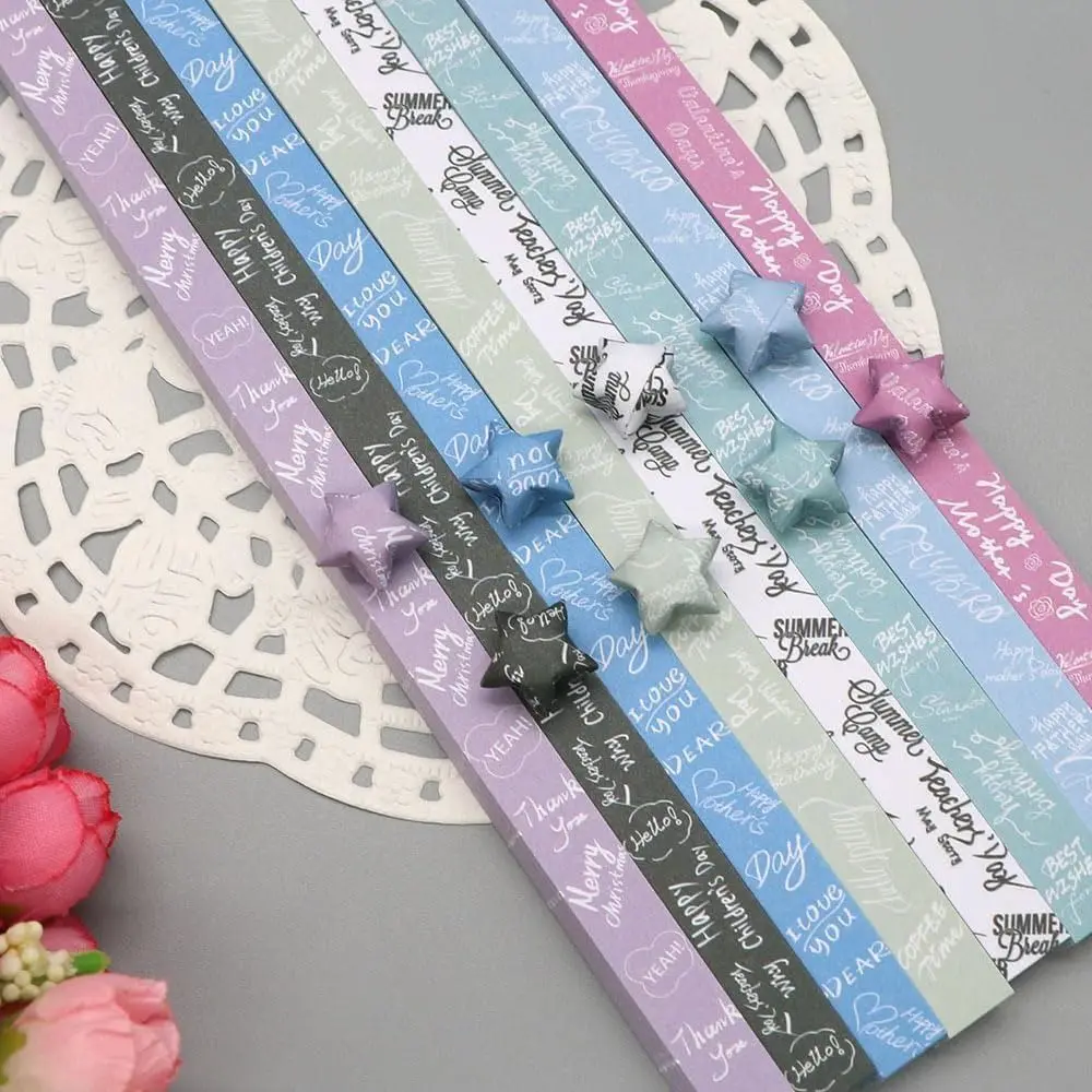 540 Sheets Origami Paper Stars DIY Hand Crafts Origami Lucky Star Paper Folding Star Strips for Arts Crafts