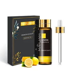 Aromatic Essential Oil Blend for Diffusers - Pure Plant Extracts with Mint, Lavender, Tea Tree, Rose, Vanilla, Sandalwood, and Jasmine (Lemon)