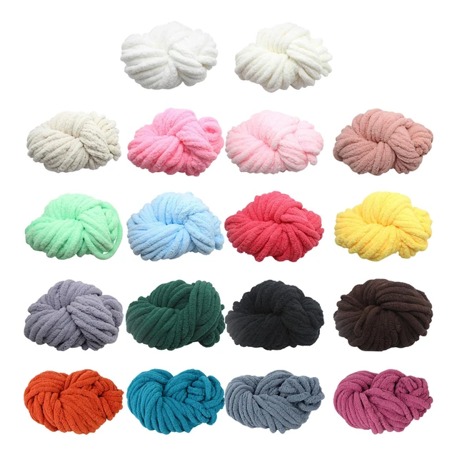 Chunky Chenille Yarn Super Bulky Yarn Plush Yarn Thick Yarn Acrylic for DIY  Crafts Crocheting Hand Knitting Hat Blanket - AliExpress