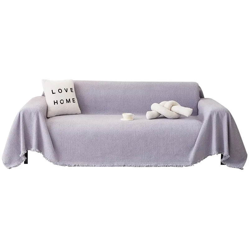 Chenille Sofa Towel Full Cloth Cover Universal Four Seasons Plush Sofa Carpet Non-Slip Cover Blanket Cat Scratch Proof 5