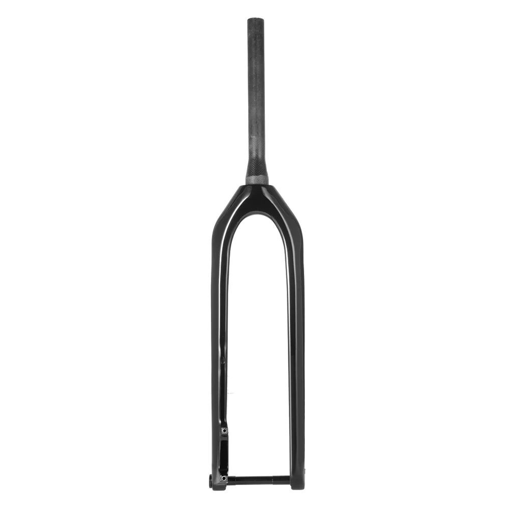Forcella Rigida In Carbonio 3K T800 Per MTB – 26/27.5/29 Pollici, Asse Passante 15x100mm, Tubo Dritto/Conico 1-1/8″, Peso 590g, Freni A Disco