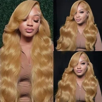 Honey Blonde Body Wave Lace Front Wigs 13x4 Hd Lace Front Wig Human Hair for Women 250 Density Lace Front Wig Human Hair 1