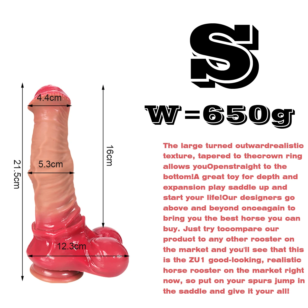 Consolo Realista Cavalo Dilatador Dildo Equino Horse Desire