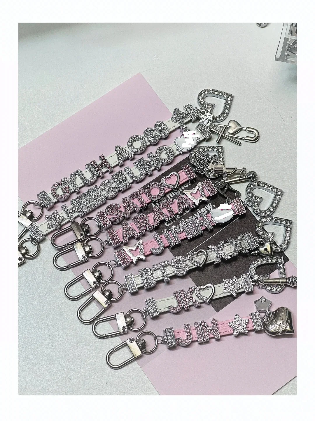 

1pcs 8mm 10mm Crystal Connector Charms For Bracelet Making Women Jewelry DIY Accessories Keychain Phone Strip Women Gift