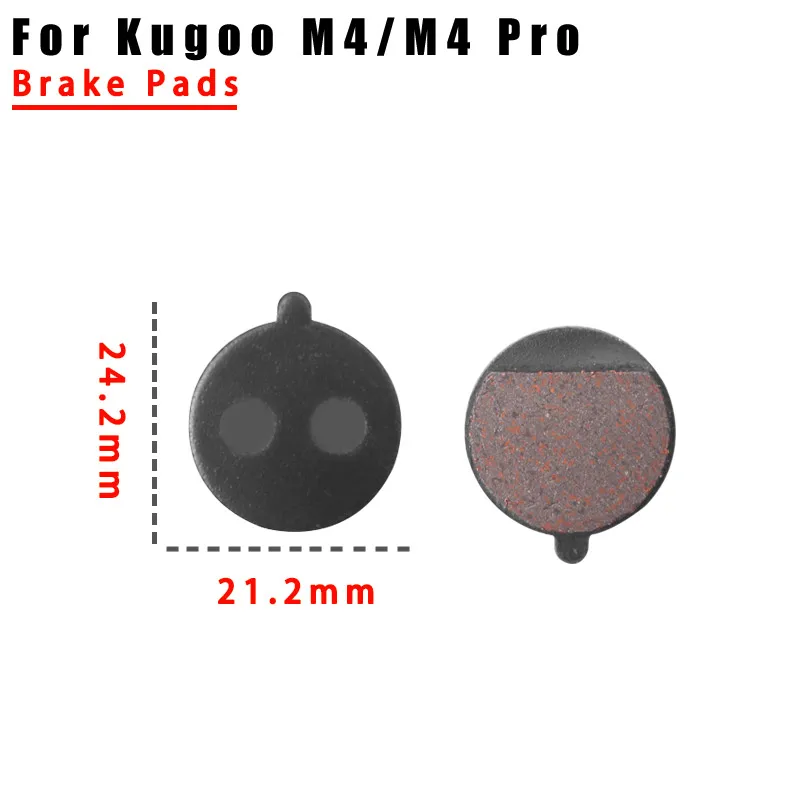 2 Pair Electric Scooter Resin Disc Brake Pads for Kugoo M4 Friction