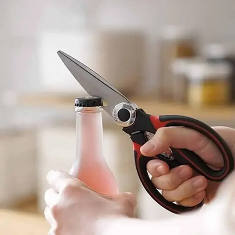 Multifunctional Kitchen Scissors Stainless Steel Cutting Knife For Fish Chicken Chef Device Gadget Tools Accessories Open Bottle