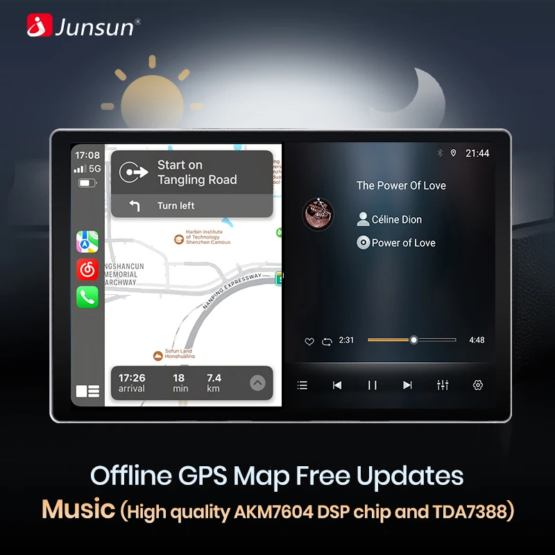 Junsun X7 MAX 13.1“ 2K AI Voice Wireless CarPlay Android Auto Car Radio for PEUGEOT 207 2006-2015 Multimedia autoradio