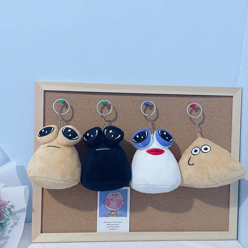 

My Pet Alien Pou Plushies Keychains Cartoon Anime Peripheral Backpacks Pendants Bags Accessories Children Toys Birthday Gifts