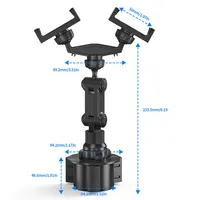 Universal Car Cup Holder Cellphone Mount Stand For Samsung iPhone holder bracket large truck Mobile Adjustable - Image 2