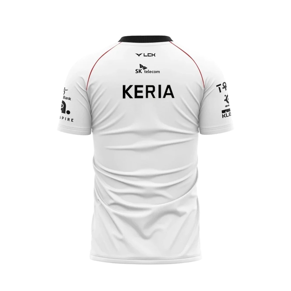 2024 New T1 Esports Team Uniform T-shirt League Of Legends World Finals Jersey T Shirt LOL Games Faker Fan Support Men Clothes 4