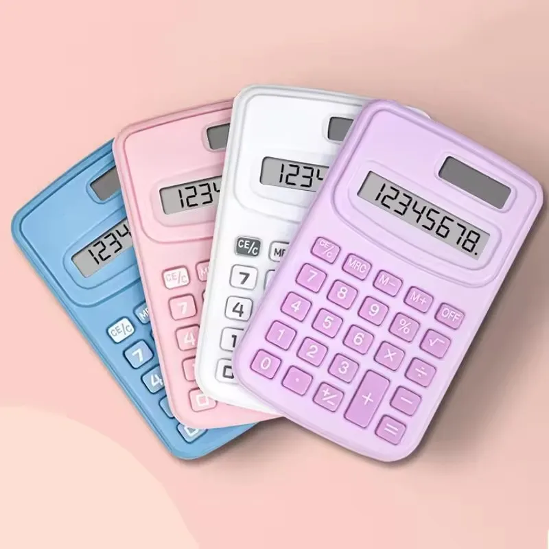 Compact Solar Scientific Calculator with Large Display - Portable & Cute Design