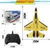 2.4G RC Plane SU35 Aircraft Remote Control Flying Model Glider EPP Foam With LED Lights Toys For Children Airplane Gifts 6