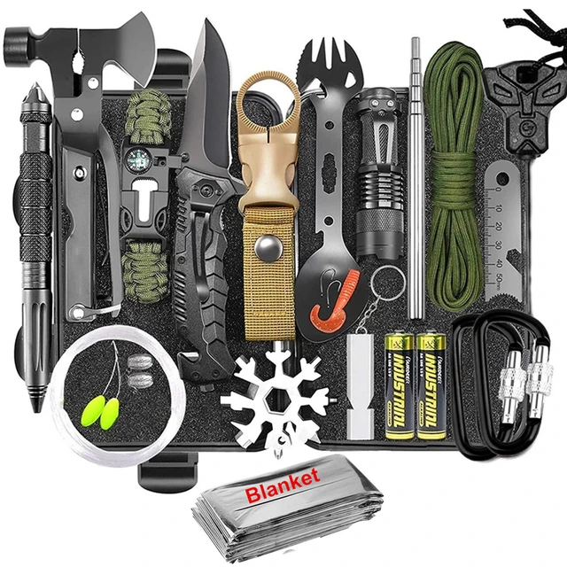 30 In 1 Emergency Survival Kit Military Outdoor Gear Equipment