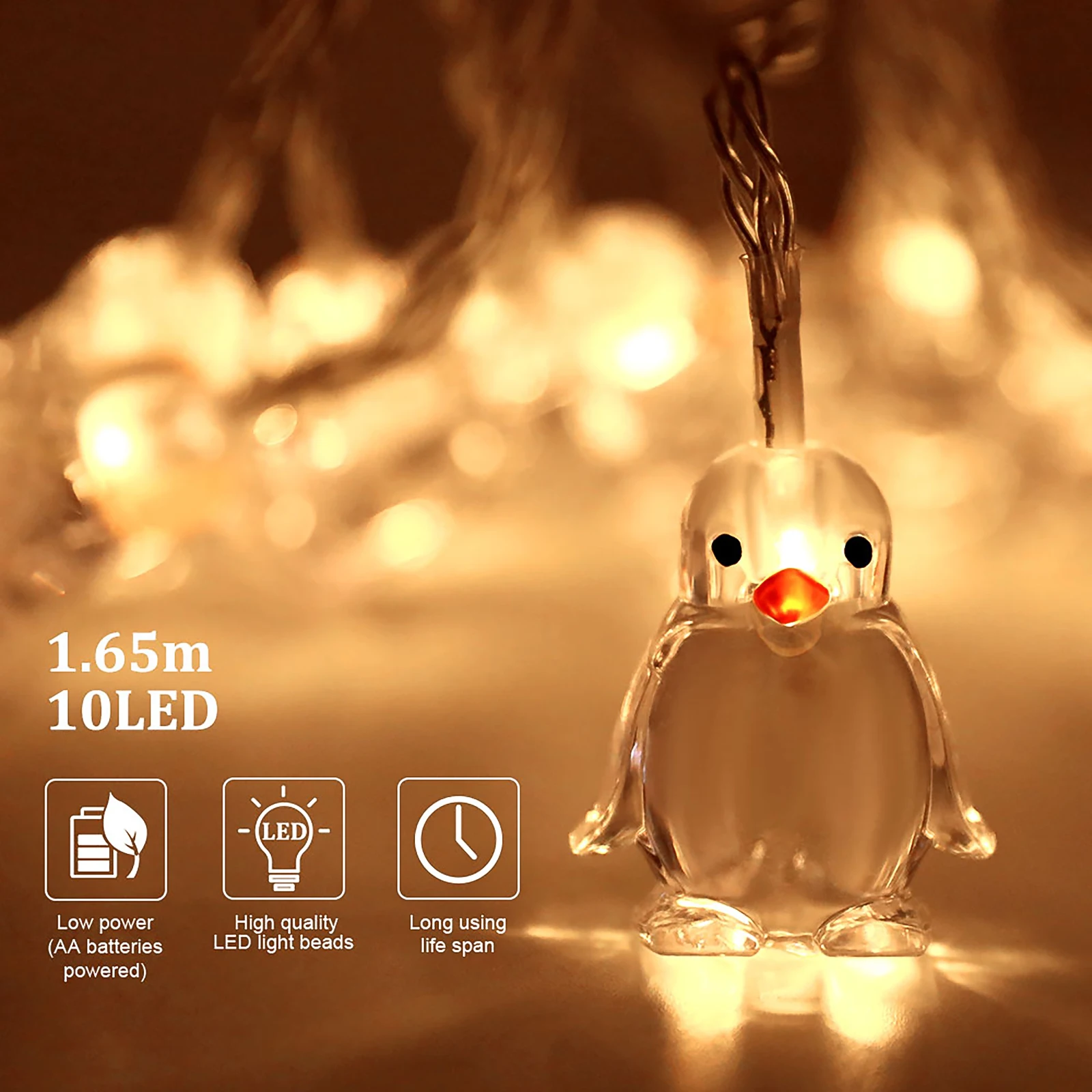 

Penguin Animal Shaped String Lights Fairy Light Led Decoracion Children Bedroom Cute Home Party Decoration Gift Garland Luces