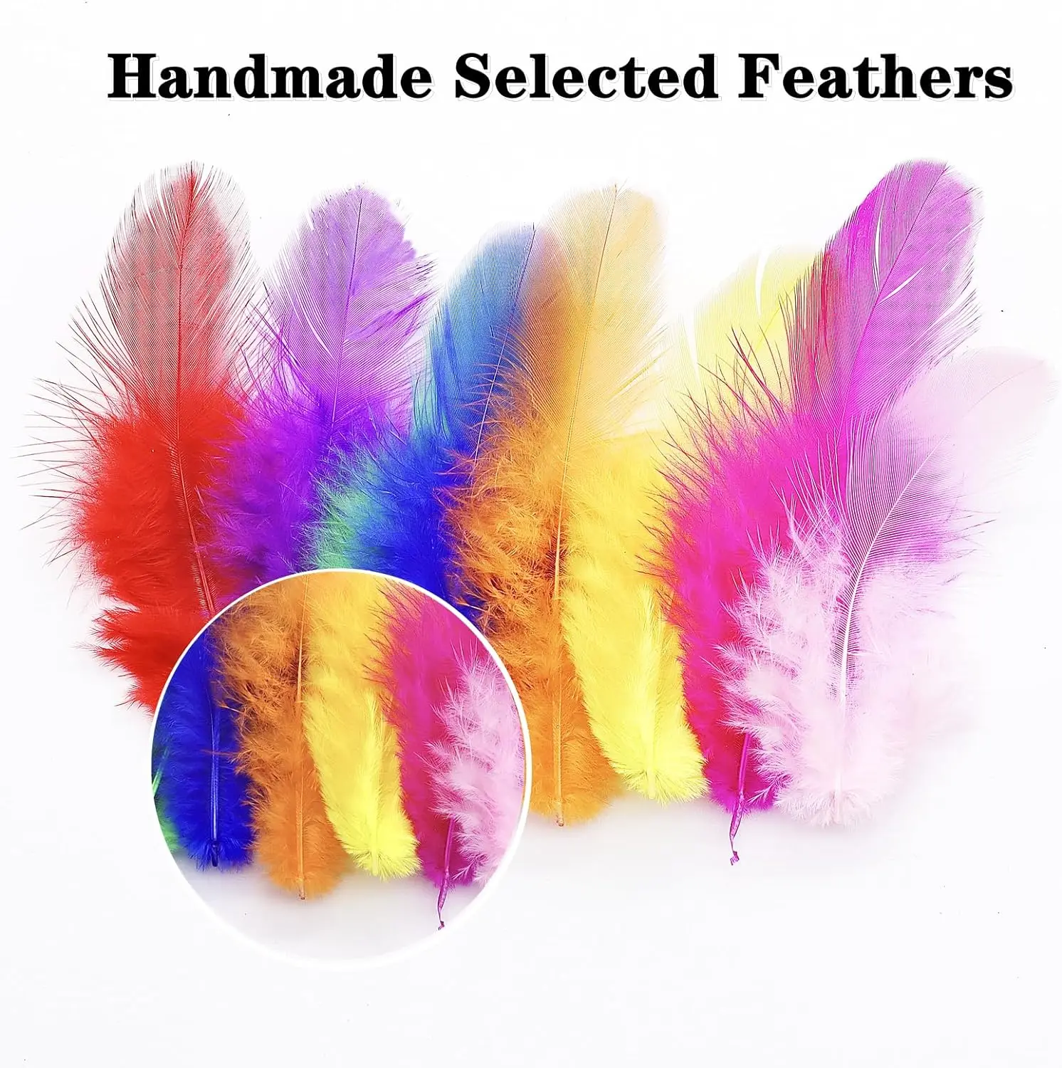 Craft Feathers 800/100Pcs 3-5-inch Wedding Family Party Decorations Dream Catcher Supplies Natural