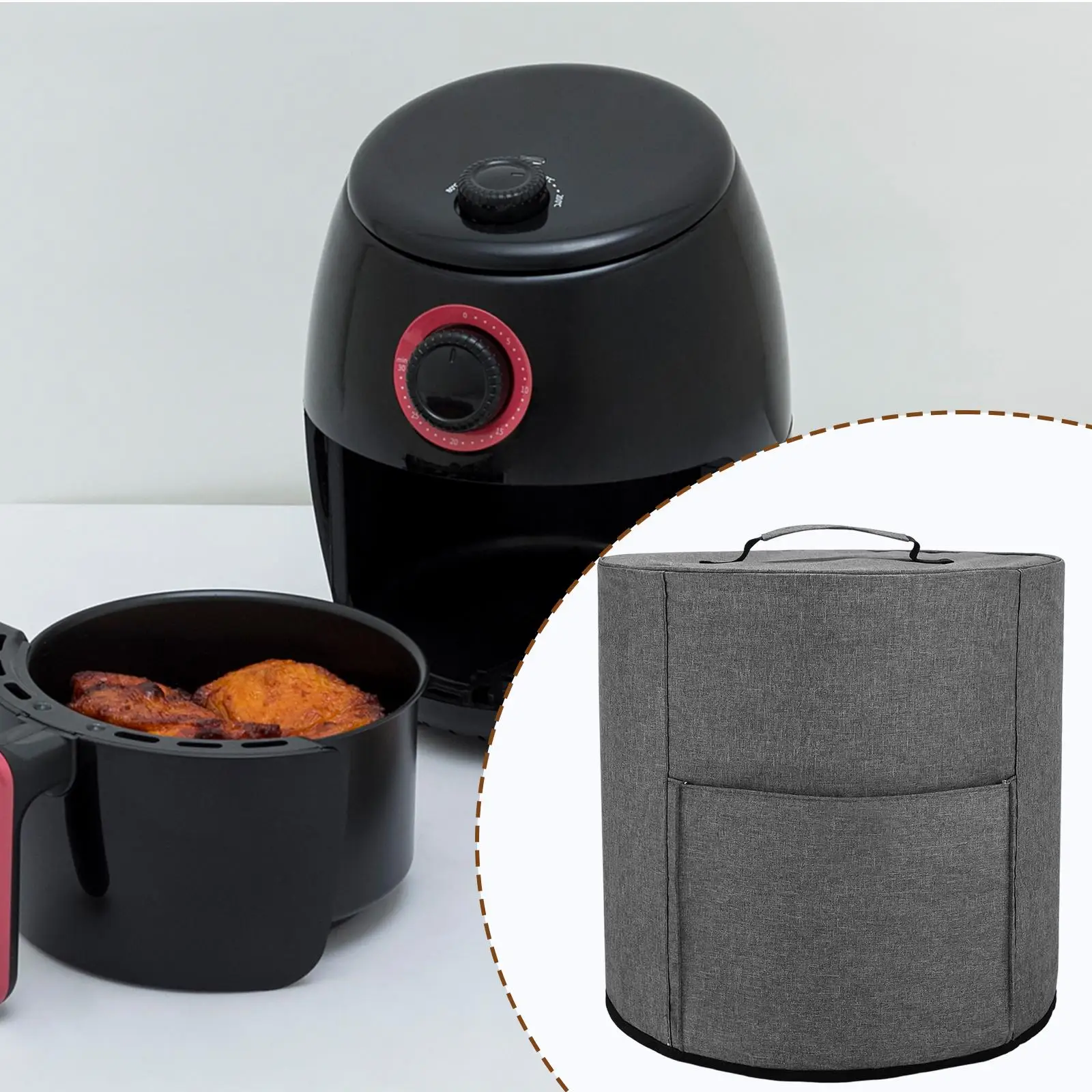 Air Fryer Cover Durable Washable Lightweight Sturdy Travel Multifunction Storage