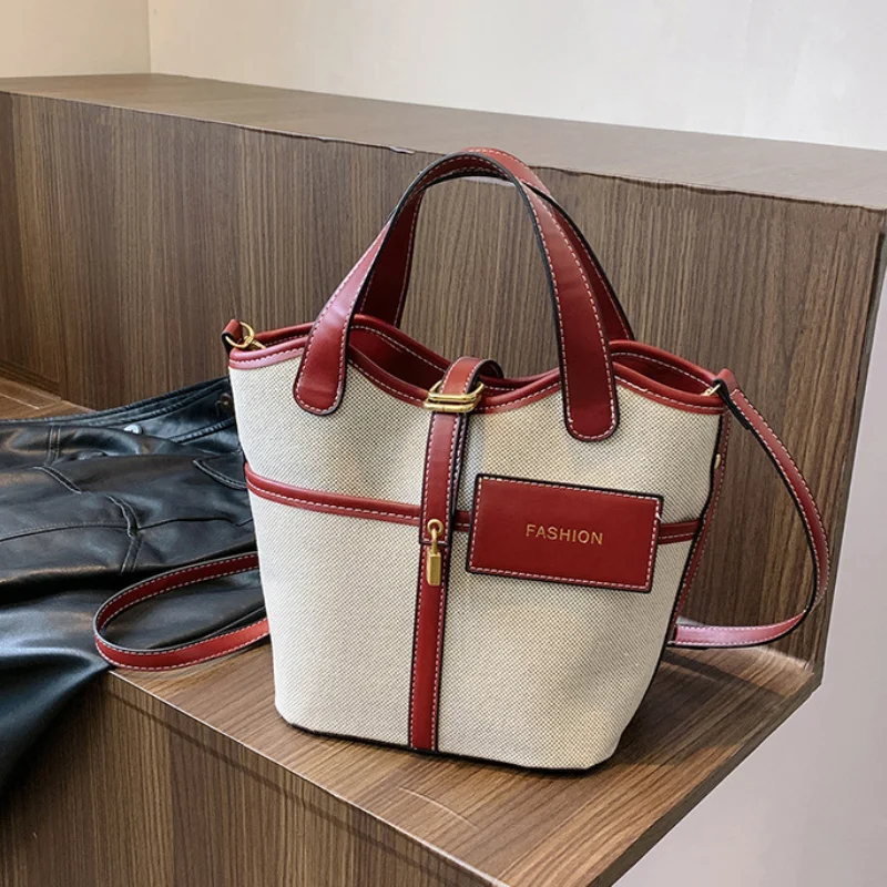 Casual Tote Bags for Women Trend 2024 Fashion Letter Canvas Handbag Woman High Quality Luxury Designer Large Shoulder Bag Ladies