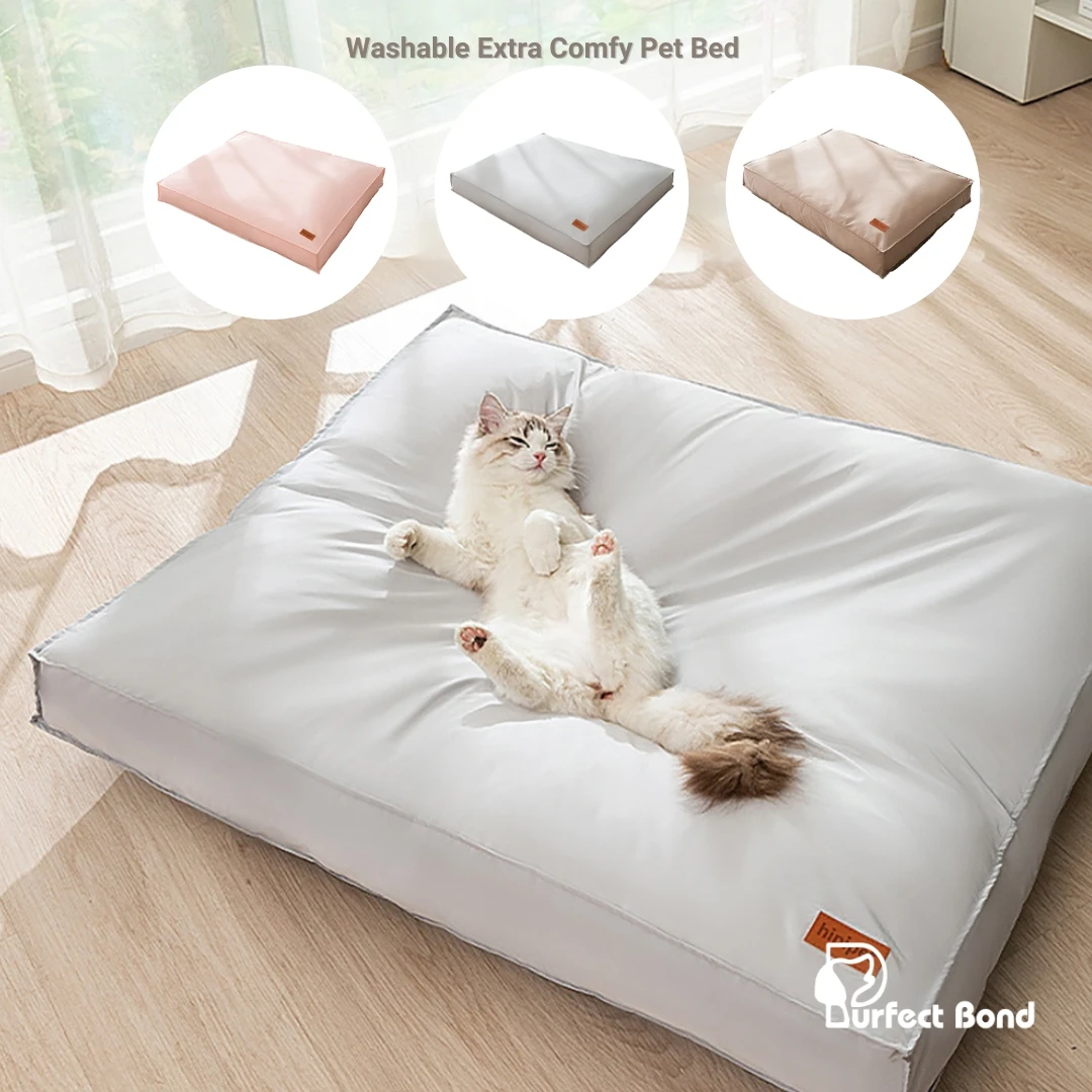 

Outdoor Dog Beds for Large Dogs, Waterproof Dog Bed for Medium, Large, Extra Large Dogs Dog Bed with Removable Washable Cover