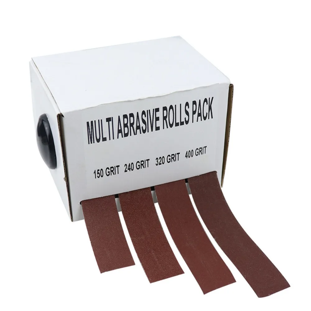 4 Rolls Abrasive Paper Sandpaper 150/240/320/400 Grits Drawable Emery