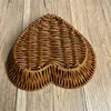 Imitation Rattan Fruit Basket Sundry Storage Basket Hand-Woven Storage Box Home Storage Supplies Tabletop Display Rattan Basket 4