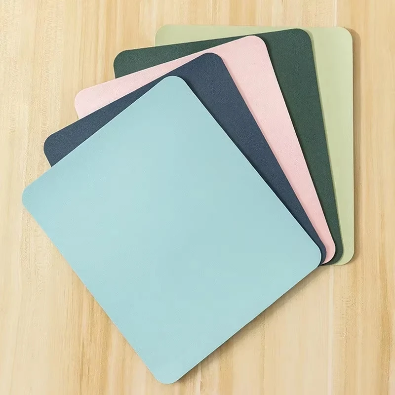 Compact Non-Slip Waterproof Leather Mouse Pad – Durable & Easy to Clean Gaming/Desktop Mat