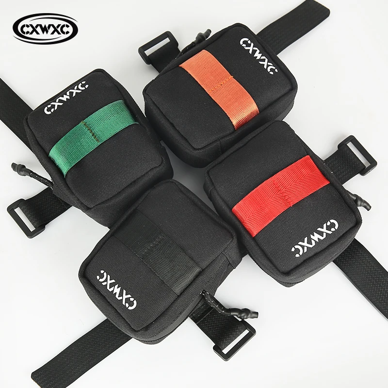 Bike Bag CXWXC Mini Bicycle Saddle Bag 0.35L Lightweight Small Portable Multi function Hand Bags Cycling Accessories