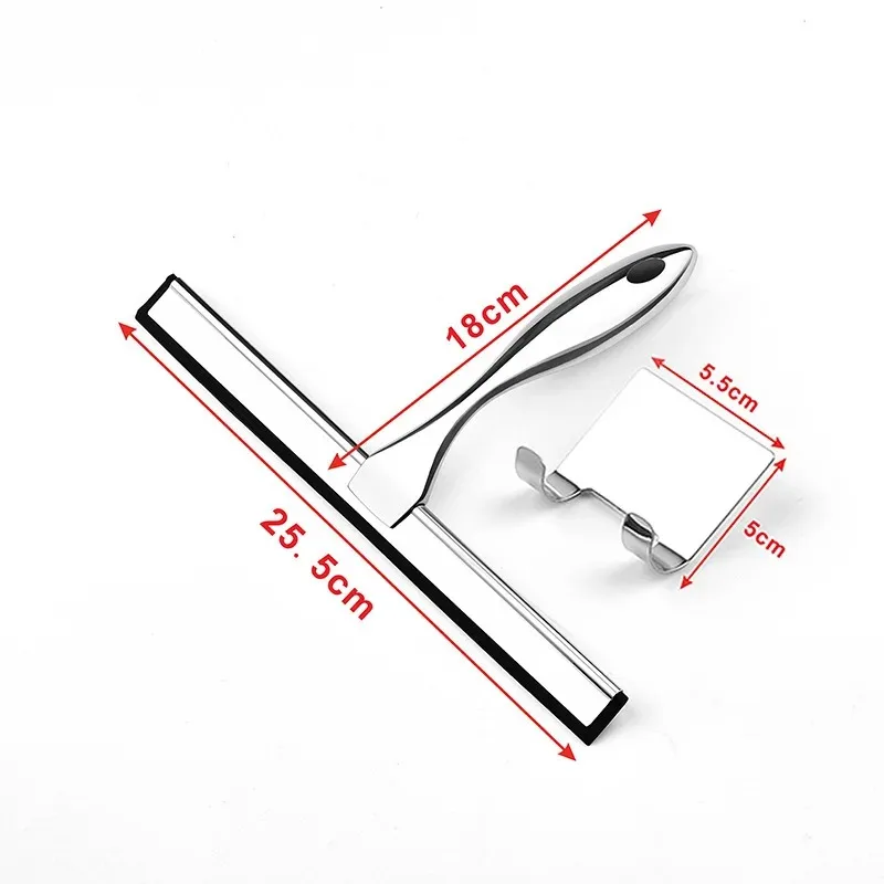 Shower Squeegee Stainless Steel for Shower Doors Bathroom Window Mirror Cleaning