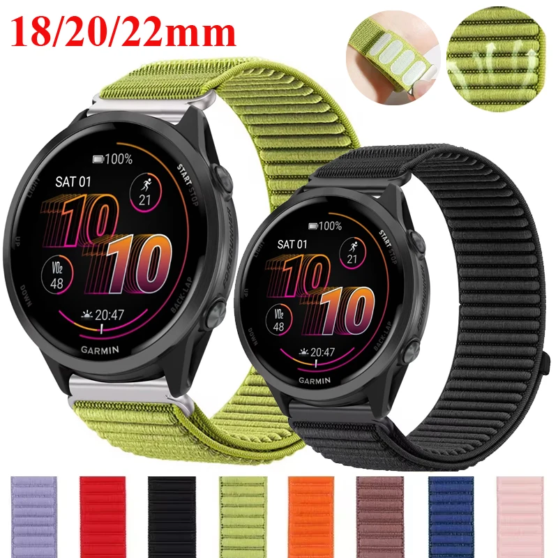 Nylon Loop Sport Band - Universal Fit (18mm, 20mm, 22mm)