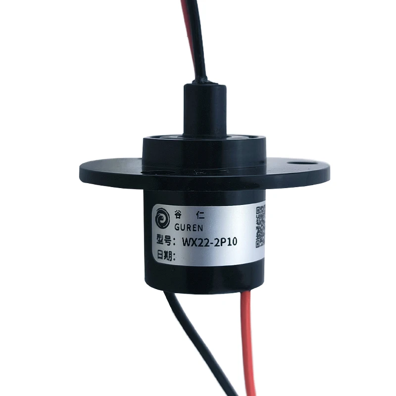 OD 22mm 2-way 10A low power cap-type slip ring capsule conductive joint rotating conductor