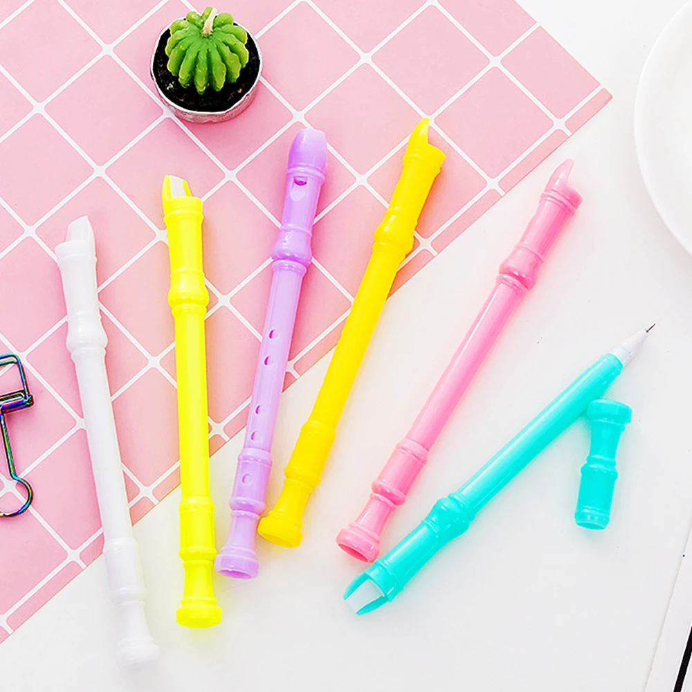 

10 Pcs16.5cm Cute Flute Gel Pen Toys Kids Baby Birthday Party Back to School Gift Kindergarten Carnival Easter Prize Party Favor