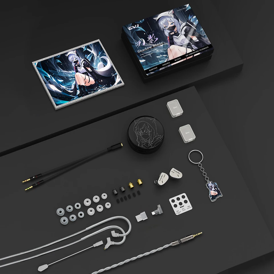 CVJ Shadow Blade HIFI Wired in-ear Earphones Dynamic Driver +