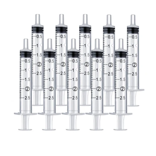 재사용 가능한 플라스틱 주사기, 영양분 무균 측정용, 수경법 주방용 도구, 1-10ml, 2-20 개 4