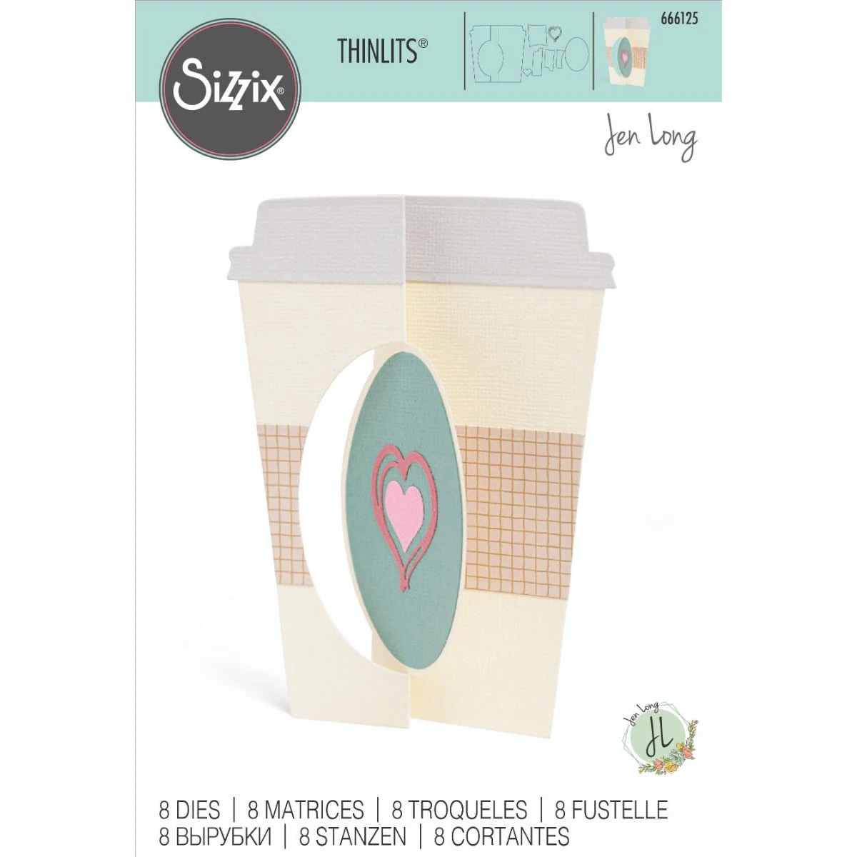 

Sizzix 666125 Thinlits Die Set 8PK - Card Café